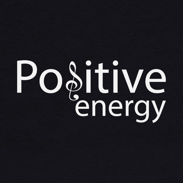 Positive energy artistic text design by BL4CK&WH1TE 